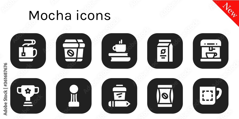 mocha icon set mocha icon set