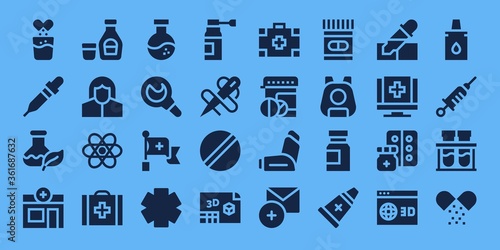 pharmacy icon set