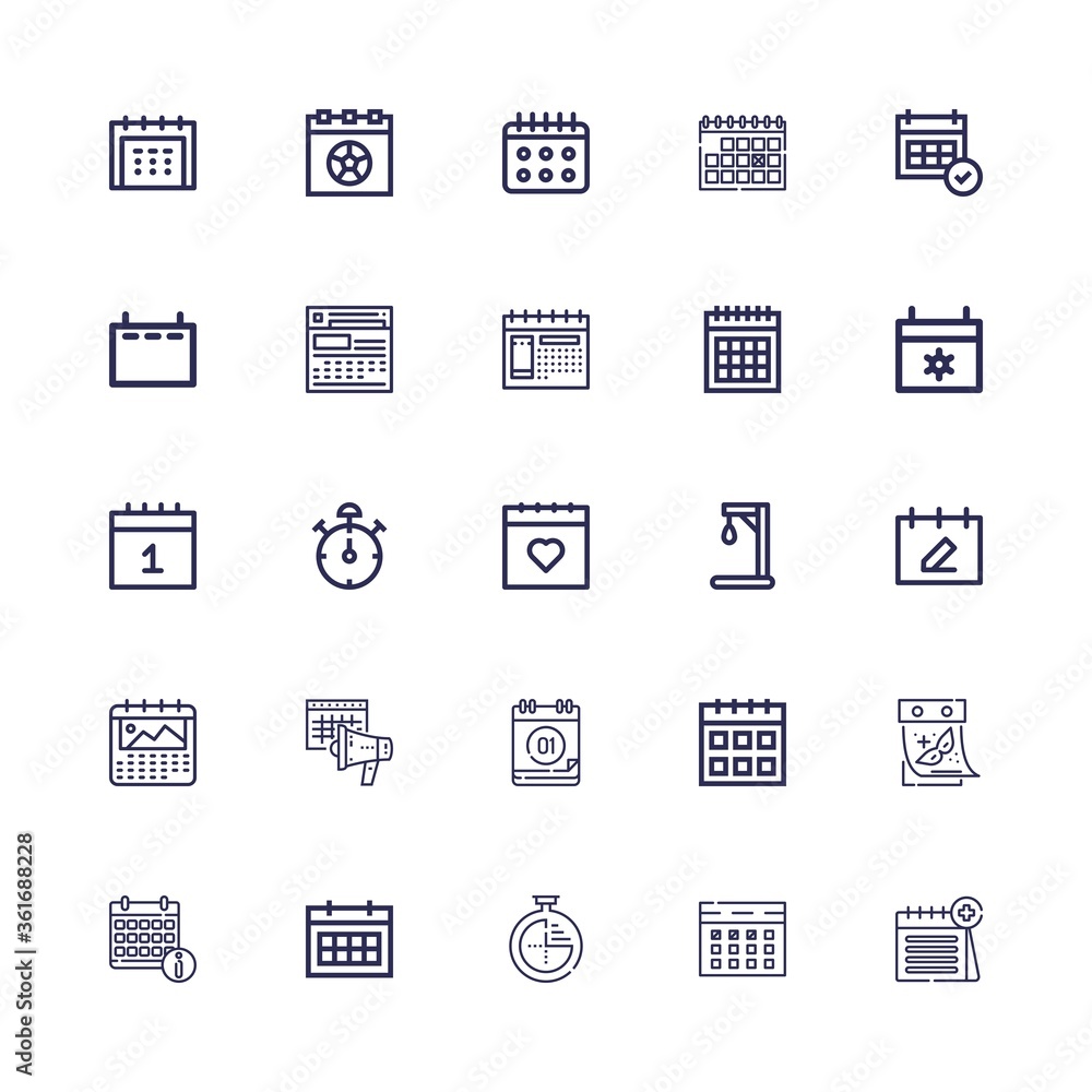 Editable 25 end icons for web and mobile Editable 25 end icons for web and mobile