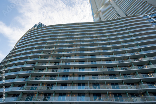Canvas Print hyatt centric brickell modern architecture Miami FL