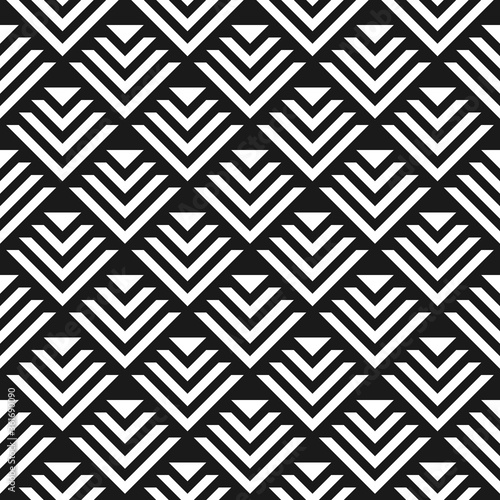 Seamless abstract geometric pattern with overhead rhombuses