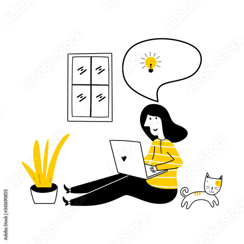 Working at home, coworking ...
