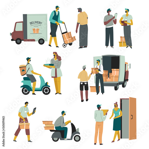 Logistics and delivery of food and orders for clients