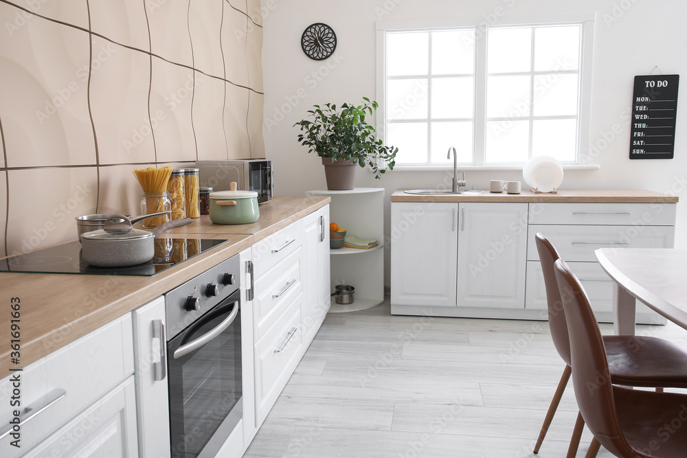 Interior of stylish modern kitchen Interior of stylish modern kitchen