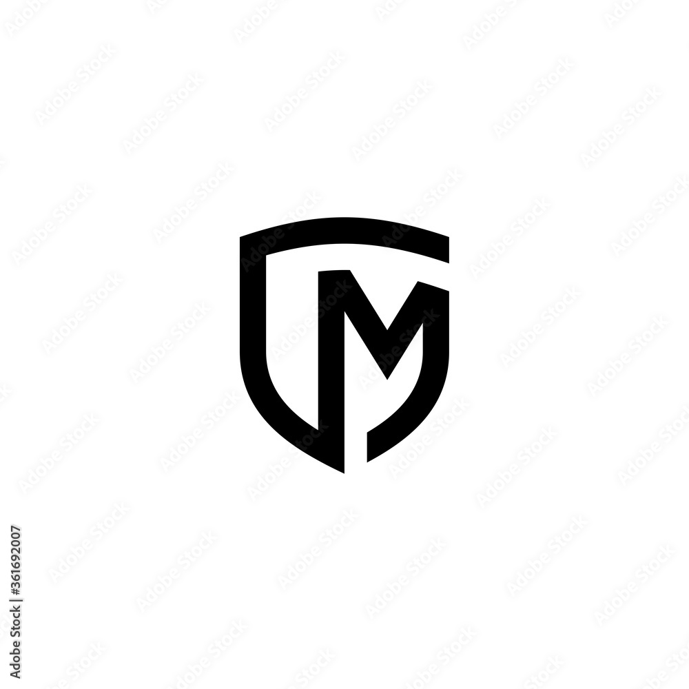 initial letter C and M, CM, MC logo, monogram line art style design template initial letter C and M, CM, MC logo, monogram line art style design template