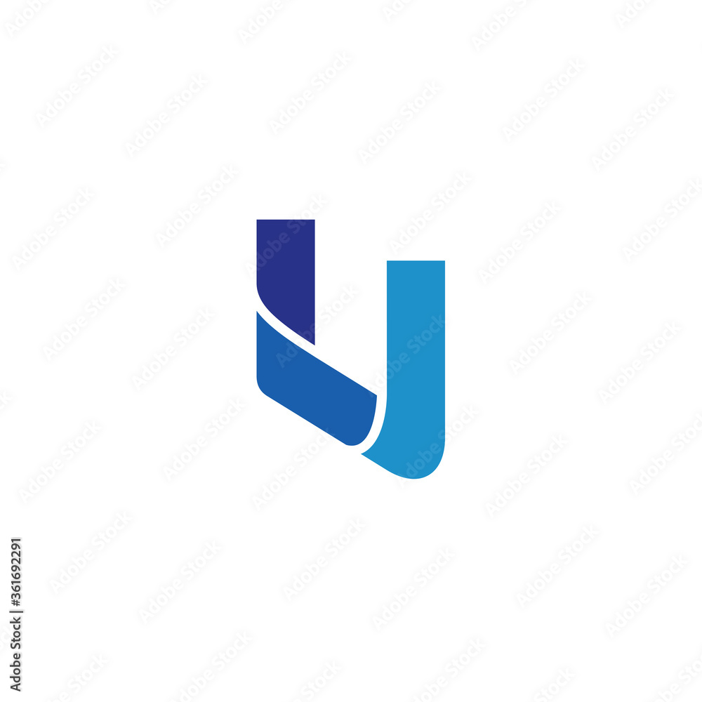 initial letter U logo, line art style design template initial letter U logo, line art style design template
