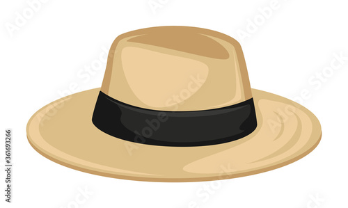 Basic hat with ribbon, stylish fedora for women