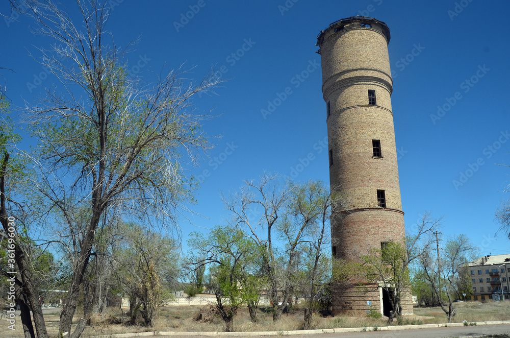 Abandoned Soviet military base in Central Asia.