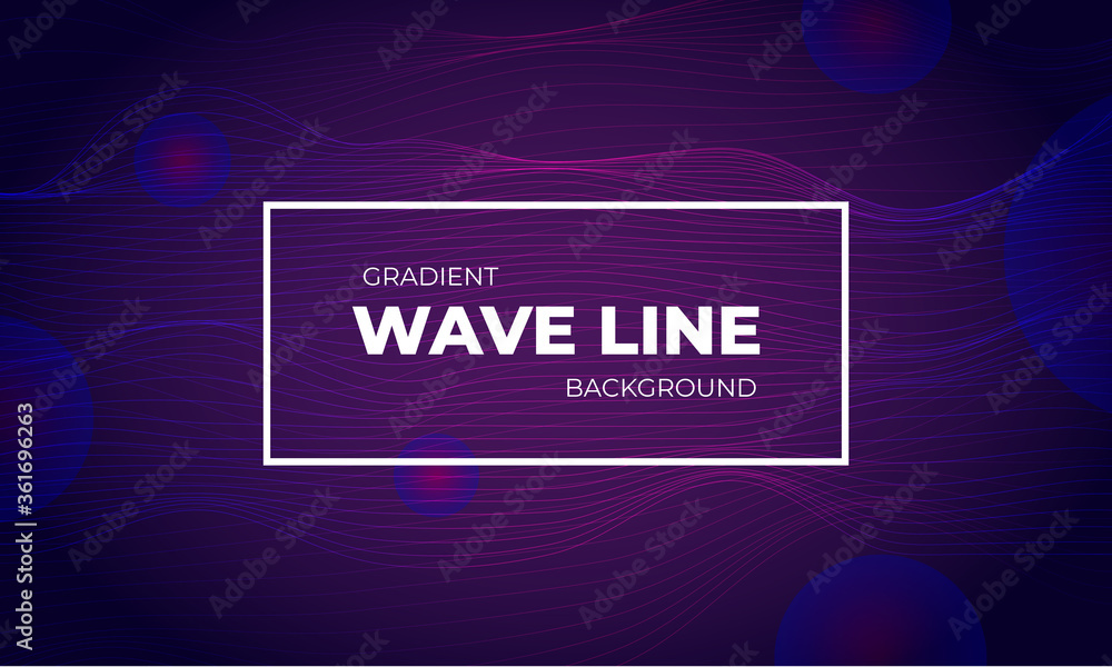 Dynamic Gradient Wavy Line Background Design