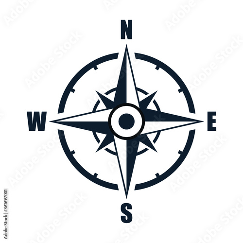 Navigation compass icon 
