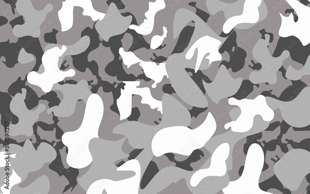 Grey camouflage background - Vector illustration Grey camouflage background - Vector illustration