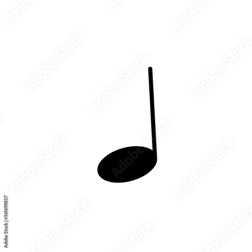 music note icon vector