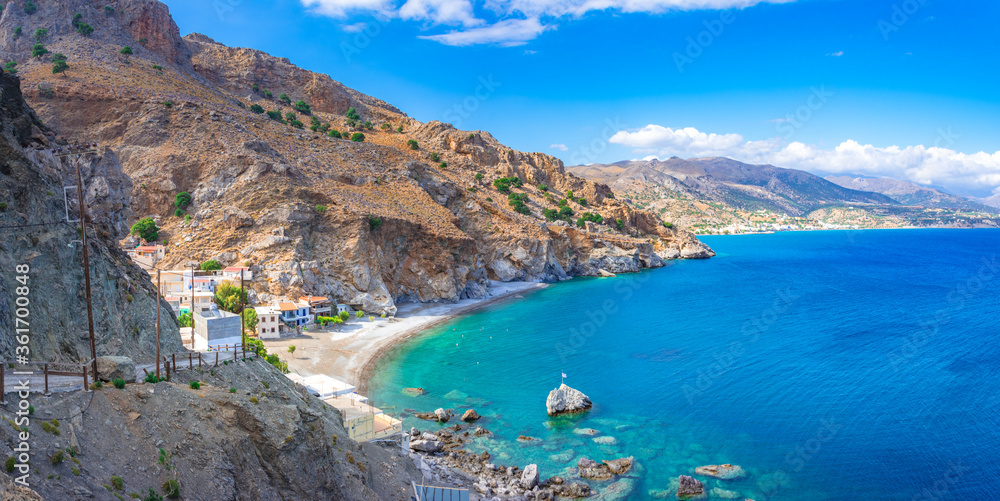 Remote village of Maridaki at the south of Heraklion, Crete, Greece.