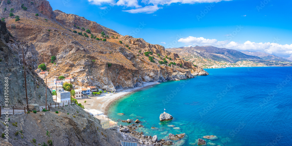 Obraz premium Remote village of Maridaki at the south of Heraklion, Crete, Greece.