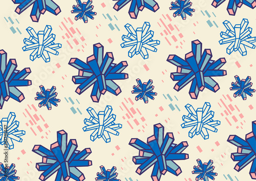 vector color background crystals precipitation abstraction
