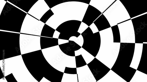 Abstract CGI motion background with rotating geometric shapes (3840 x 2160, 30 fps).