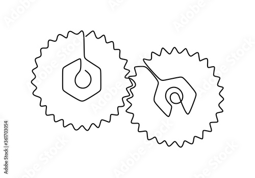 One continuous line of movi...