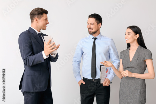 Group of business people on...