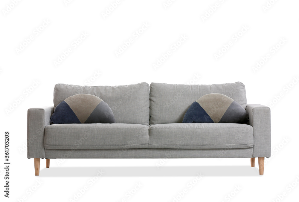 Modern sofa on white background Modern sofa on white background