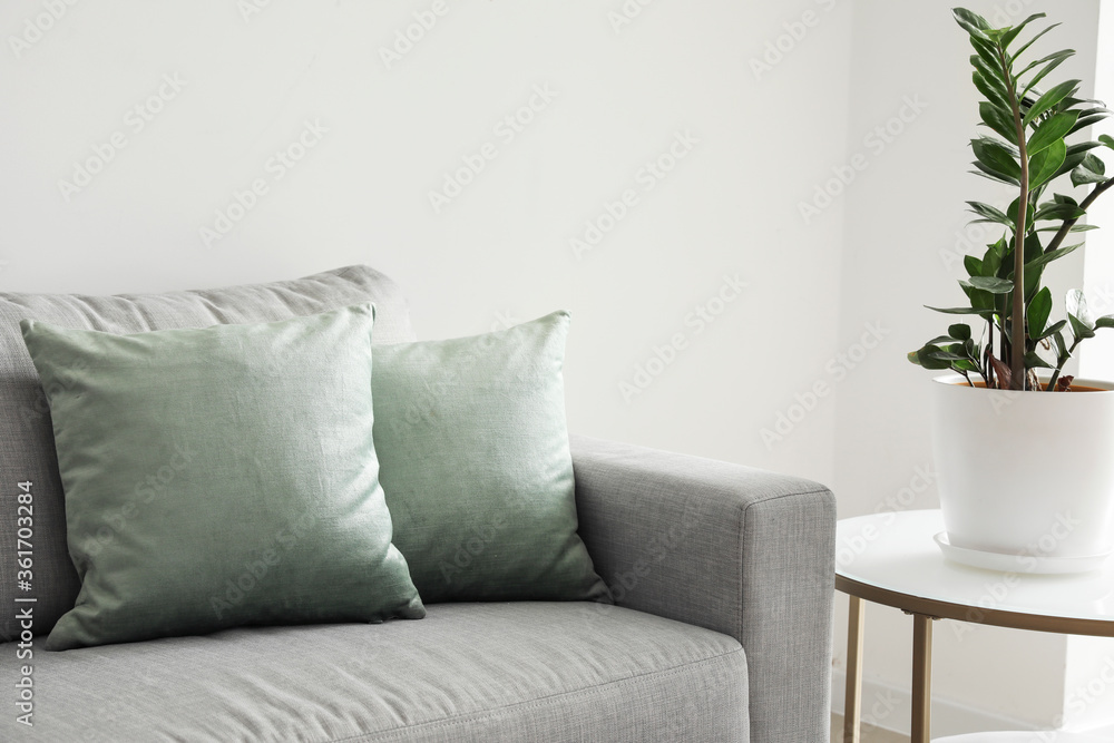 Fototapeta premium Comfortable sofa in modern room