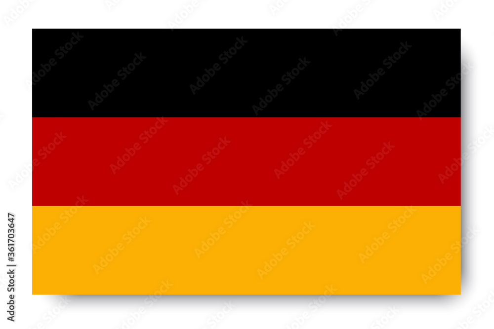 German flag of Germany. Vector national symbol of Germany. Emblem of a European country. Stock Photo. German flag of Germany. Vector national symbol of Germany. Emblem of a European country. Stock Photo.