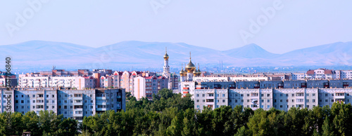The city of Abakan. The capital of the Republic of Khakassia. August 2018.