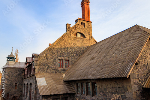 Old Bratslav water mill with power station in Nemyriv, Ukraine