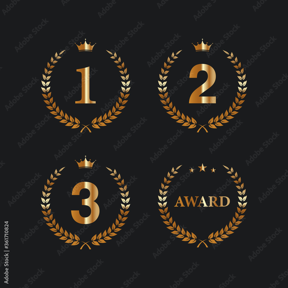 Award golden label of First, second and third winner. Award golden label of First, second and third winner.