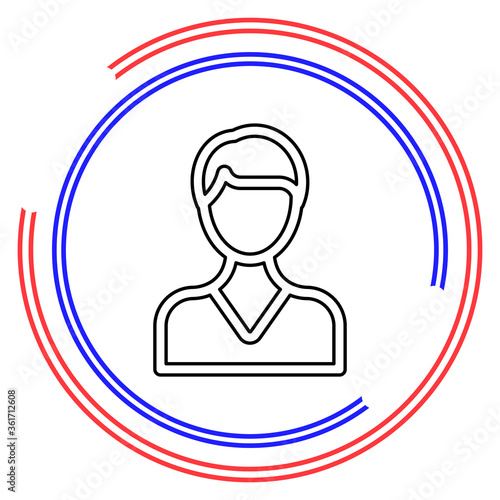 Male Avatar vector icon