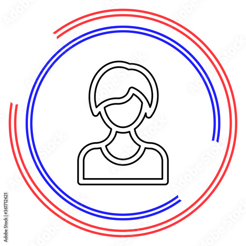 Female Avatar vector icon