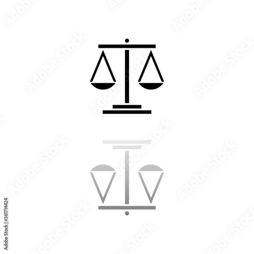 Libra icon flat
