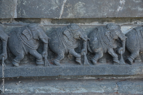 Frieze on the outer wall of Chennakeshava Temple, also referred to as Keshava, Kesava or Vijayanarayana Temple of Belur, is a 12th-century Hindu temple in the Hassan district of ...
State‎: ‎Karnataka