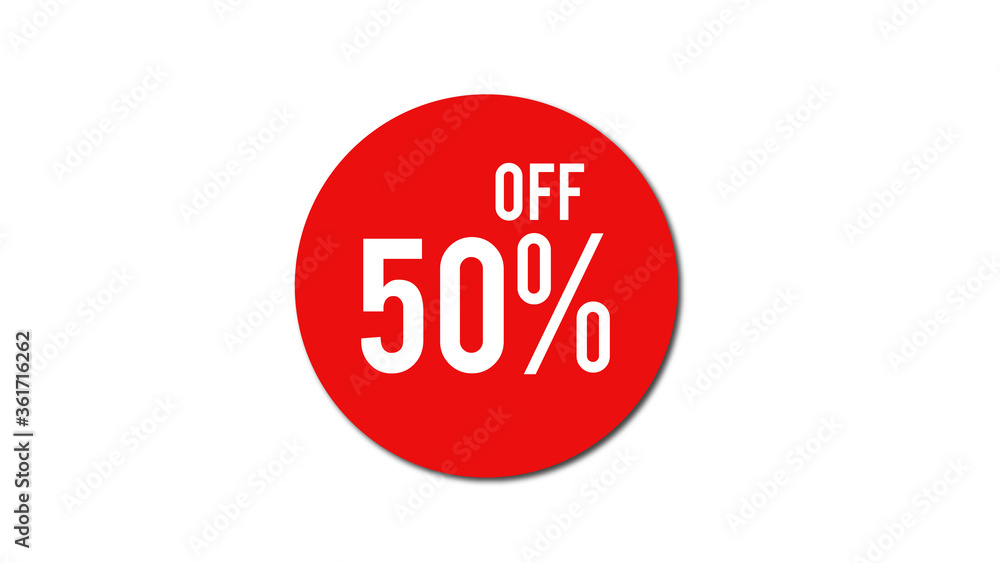 concept of the price list for discounts 50% concept of the price list for discounts 50%
