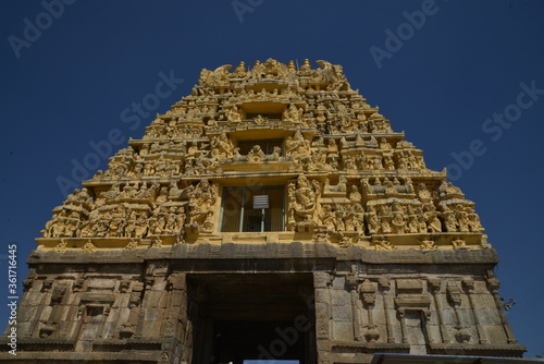 Chennakeshava Temple or Vijayanarayana Temple of Belur, is a 12th-century Hindu temple in the Hassan district of Karnataka state, India  commissioned by Hoysala King Vishnuvardhana in 1117 CE.