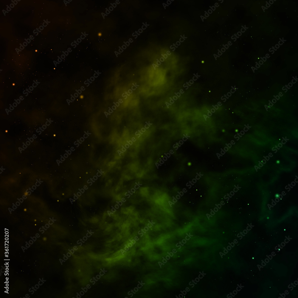 Naklejka premium Star field in space and a nebulae.