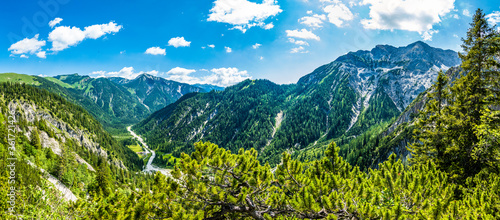 landscape at the european alps photo