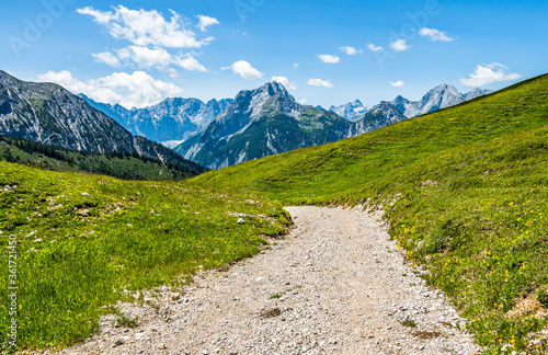 landscape at the european alps photo