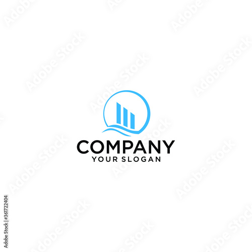 Logo vector for business and presentation of success. Arrow symbol to see success in the company. Sign for positive movement in business and finance. Success from start to initial business.