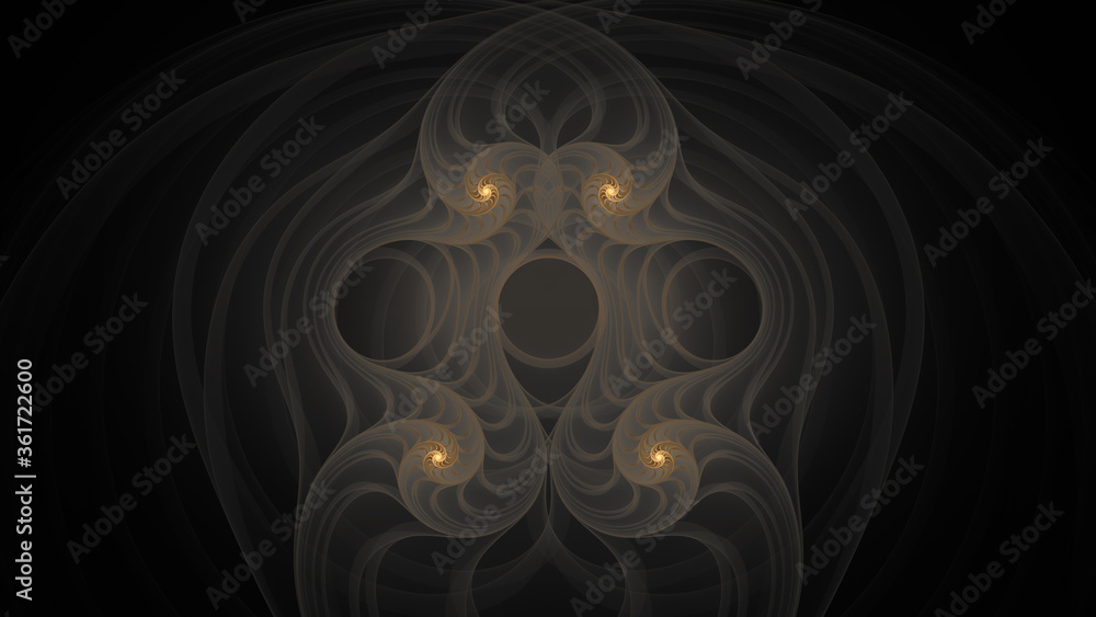 abstract symmetric fractal graphic