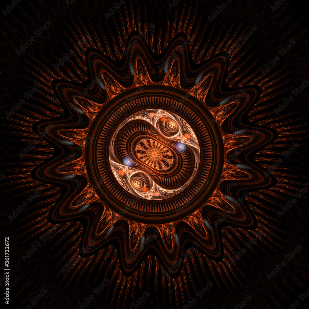 abstract fractal ornament abstract fractal ornament