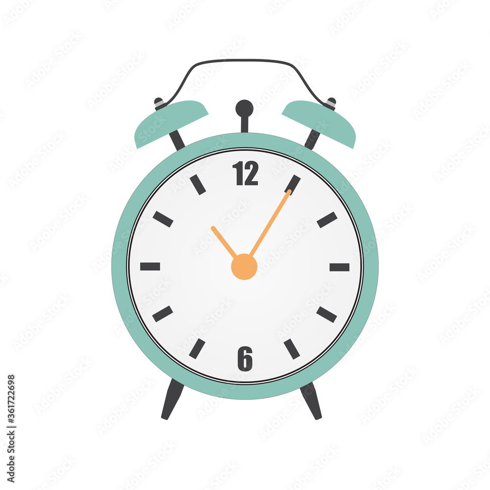 Flat Red Clock Alarm Watch Vector Illustration. EPS10 Flat Red Clock Alarm Watch Vector Illustration. EPS10