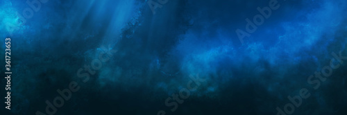 Fotografiet Underwater panorama background