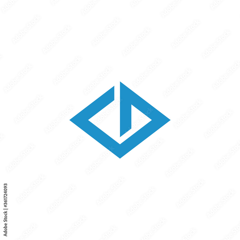 initial letter C and D, DC, CD logo, monogram line art style design template initial letter C and D, DC, CD logo, monogram line art style design template