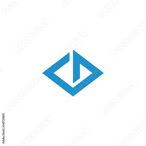 Free Download initial letter C and D, DC, CD logo, monogram line art style design template - GFXLoad