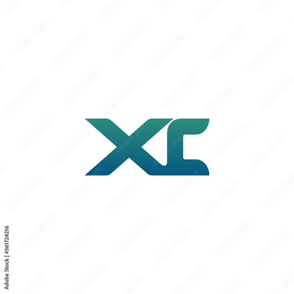 initial letter X and C, XC, CX logo, monogram line art style design template initial letter X and C, XC, CX logo, monogram line art style design template