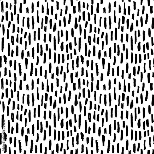 Seamless pattern black lines chalk grid design  abstract simple scandinavian style background grunge texture. trend of the season. Can be used for Gift wrap fabrics  wallpapers. Vector