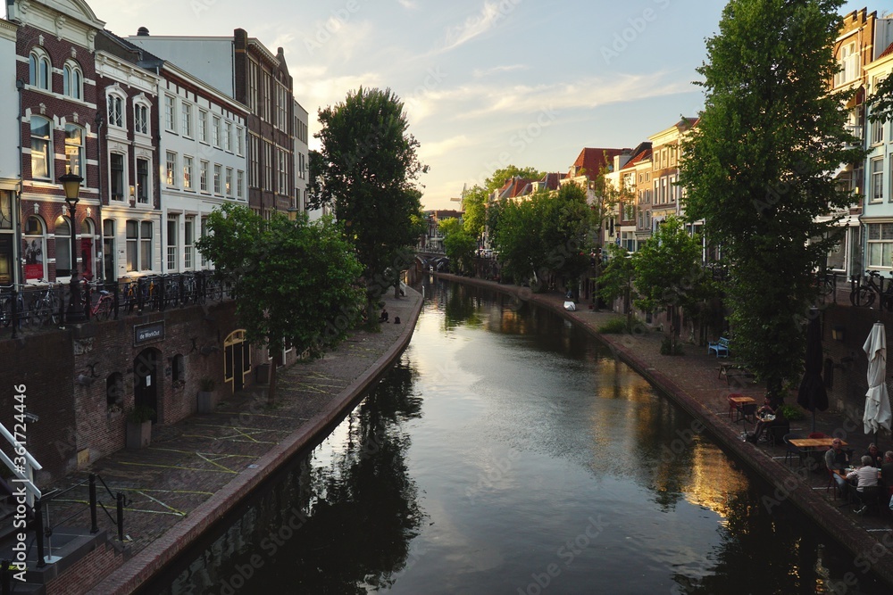 Naklejka premium Utrecht + Houten, Holland