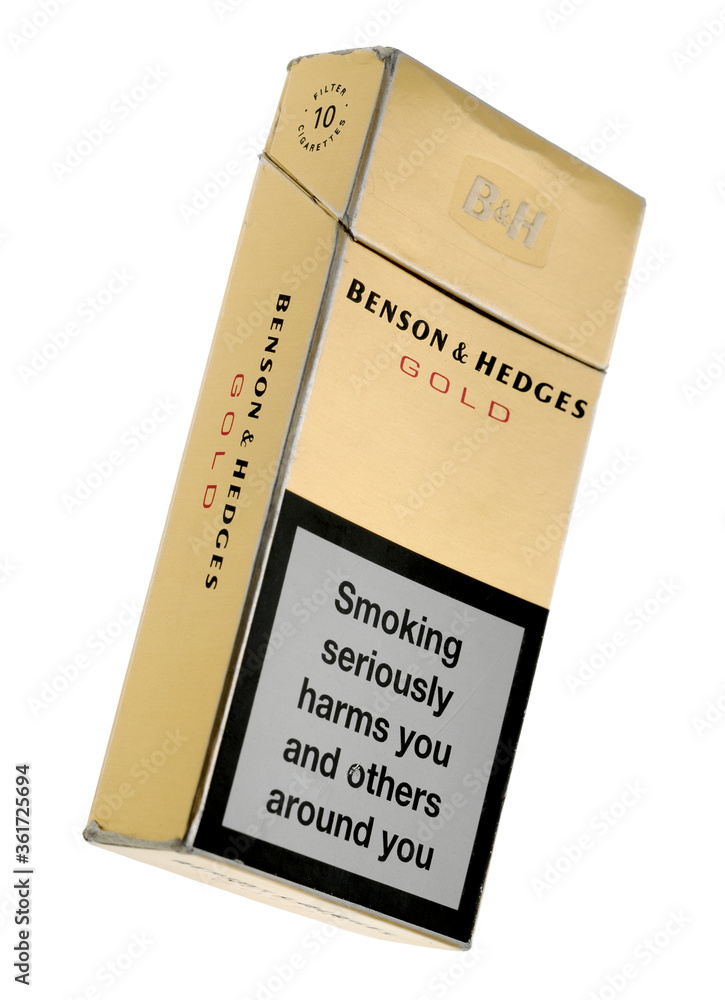 London, England November 07, 2010 Packet of 10 Benson and Hedges