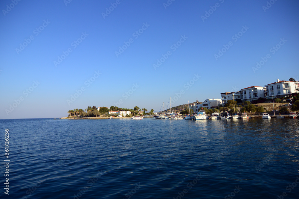 Beautiful Turquoise Cove and Clear Water Near Datca, in Mugla, Turkey Beautiful Turquoise Cove and Clear Water Near Datca, in Mugla, Turkey