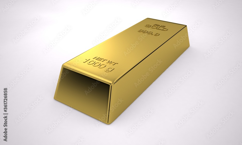 Bullion Sterling Gold, Pure Gold, Wealth, 3D Render Bullion Sterling Gold, Pure Gold, Wealth, 3D Render